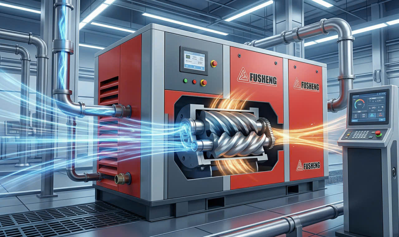 Cấu tạo chi tiết cụm đầu nén máy nén khí trục vít công nghiệp Cấu tạo chi tiết cụm đầu nén máy nén khí trục vít công nghiệp