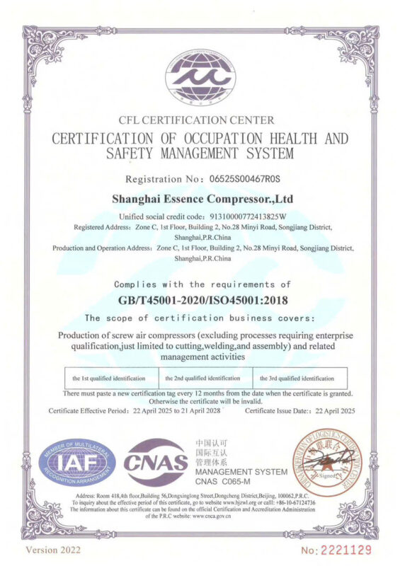 Máy nén khí FirstAir bảo hành 5 năm